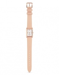 C'mon get strappy with kate spade new york's leather banded watch. The smooth style showcases the label's signature love of color--this ticker is just peachy.