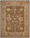 Safavieh Anatolia Collection Handmade Hand-Spun Wool Area Rug, 8 by 10-Feet, Brown/Green