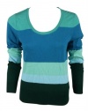 Charter Club Petites Long Sleeve Colorblock Sweater