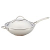 Anolon 77272  Nouvelle Copper Stainless Steel Covered Stir Fry with Helper Handle, 12.5-Inch