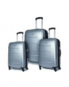 Samsonite Winfield 3 Piece Nested Spinner Set,Silver,One Size