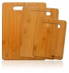 Bamboo Cutting Board Set - 3-piece Small, Medium, and Large Strong Bamboo Wood Cutting Boards with Handle by Premium Bamboo