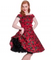 Hell Bunny 50's Cordelia Poppy Floral Dress - US 22 (4XL)