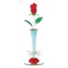 Gifts & Decor Spun Glass Rosebud Decorative Vase Home Decor Figurine