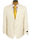 Sean John Mens Cream Pinstripe Suit- Size 50L