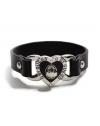 G by GUESS Women's Silver-Tone and Black Turnlock Bracelet, SILVER