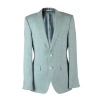 Hugo Boss Men's The Keys10 100% Linen Mint Green Two Button Blazer US 38L EU 48L