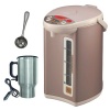Zojirushi CD-WBC40 Micom Electric Water Boiler and Warmer, Champagne Goldwith Coffee Measure and Electric Coffee or Tea Mug with Car Wire Plug