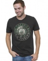 NBA Boston Celtics Men's Vintage Solid Short Sleeve Crew T-Shirt, Black Wash