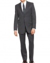 Donna Karan DKNY Trim Fit Suit 42R Gray Wool Blend Plain Front Pants 35W
