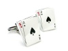 Novelty Black Jack Poker Card Cufflinks Gift Boxed