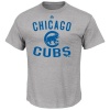 Chicago Cubs Majestic MLB Authentic Edge Gray T-Shirt