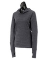 Alo W3101 Ladies Performance Triblend Long-Sleeve Hooded Pullover