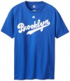 Jackie Robinson Brooklyn Dodgers Cooperstown Blue Name and Number T-shirt