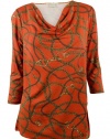 Michael Kors Women's Plus Size Side Studded Top Shirt
