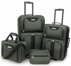 Travel Select Journey 4 Piece Luggage Set Green One Size
