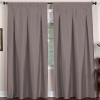 Elrene Home Imperial 26 x 108 Inverted Pleat Back Tab Panel Gray - single panel only
