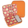 Amy Butler Nola Cushioned Laptop Sleeve,Buttercups Tangerine,one size