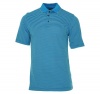 Shark Greg Norman for Tasso Elba Striped Shirt Blue Paradise/White Small