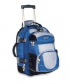 High Sierra A.T. Ultimate Access Carry-On Wheeled Backpack with Removable Day Pack Blue