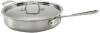 All-Clad PR4403 Stainless Steel Tri-Ply Bonded Dishwasher Safe 3-Quart Saute Pan with Lid Cookware, Silver