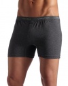Calvin Klein Men's Underwear BXR Matrix Knit Slim Fit Boxer, Charcoal Heather, Medium