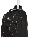 High Sierra Freewheel Wheeled Book Bag Backpack, Black