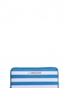 Michael Kors Jet Set Travel Striped Wallet SUM BLUE/WHT