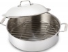 All-Clad 4515 Stainless Steel 3-Ply Bonded Dishwasher Safe French Braiser with Rack Cookware, 6-Quart, Silver