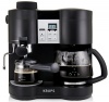KRUPS XP160050 Coffee Maker and Espresso Machine Combination, Black