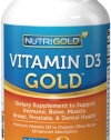 Nutrigold Vitamin D3 5000 IU, 360 Mini Softgels (GMO-free, Preservative-free, Soy-free, USP Grade Natural Vitamin D in Organic Olive Oil)