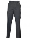 Tasso Elba Gray Heather Flat Front Dress Pants | Size 34x32