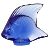 Lalique Crystal Fish Sapphire 30003