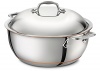 All-Clad 6500 SS Copper Core 5-Ply Bonded Dishwasher Safe 5.5-Quart Dutch Oven with Lid / Cookware, Silver