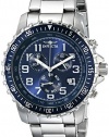 Invicta Men's 6621 II Collection Chronograph Stainless Steel Blue Dial Watch