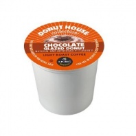 Donut House Collection Coffee, Chocolate Glazed Donut, K-Cup Portion Pack for Keurig K-Cup Brewers (Pack of 48)