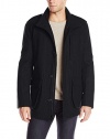 Marc New York by Andrew Marc Men's Terry Wool Field Coat, Black, Large