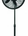 Lasko 1827 Adjustable Elegance and Performance Pedestal Fan, 18-Inch, Black