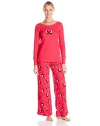 Hue Sleepwear Women's Classy Scotty Thermal Pajama Set