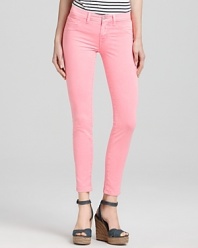 Tap into the season's neon trend with these pop-bright J Brand skinny jeans.