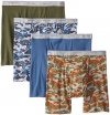 Fruit of the Loom Men's Print Solid 4 Pack X-Size Boxer Brief