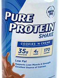 Pure Protein Ready to Drink Shake 35 Grams Protein, Cookies 'n Creme (Pack of 12)