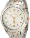 U.S. Polo Assn. Classic Men's USC80032 Two-Tone Silver Dial Bracelet Watch
