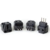 OREI 2 in 1 USA to Italy Adapter Plug (Type L) - 4 Pack, Black