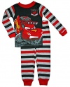 Disney Cars Little Boys Toddler Long Sleeve Cotton Pajama Set
