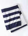 Striped Knit Throw: Navy (ONE / EUR00)