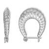 CleverEve Designer Series Sterling Silver Medium Shrimp Earrings 28 x 24mm