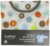 Kushies Waterproof Bib with Sleeves, White Circle, Infant