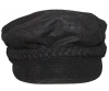 Nine West Women's Black Wool Blend Braided Captains Hat