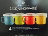CorningWare Pop in mug, 4 mugs with vented plastic covers (Bake, Microwave) 20 oz/591ml